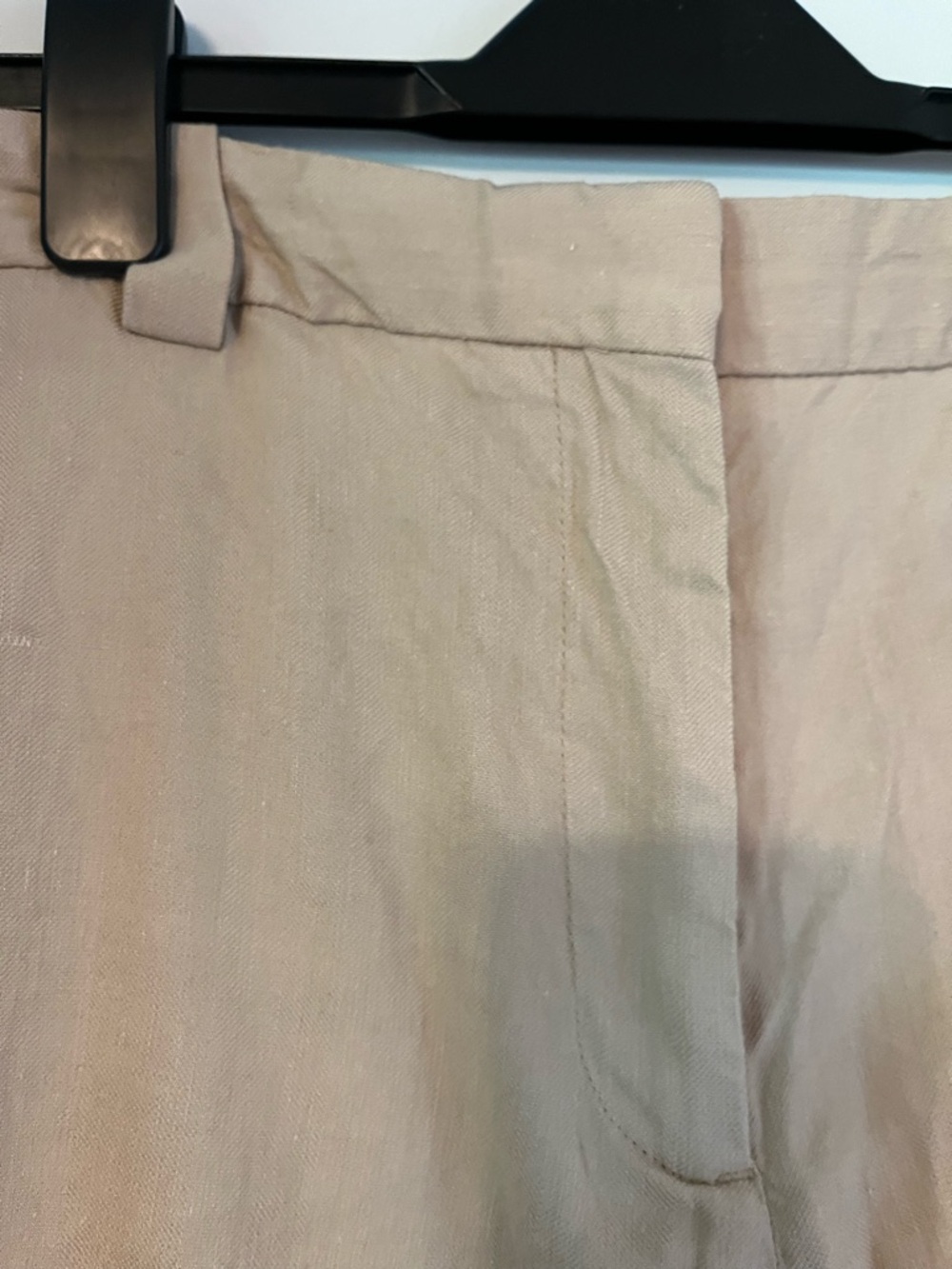 Maje High-Rise straight Leg linen Trousers size 34 - Picture 3 of 8